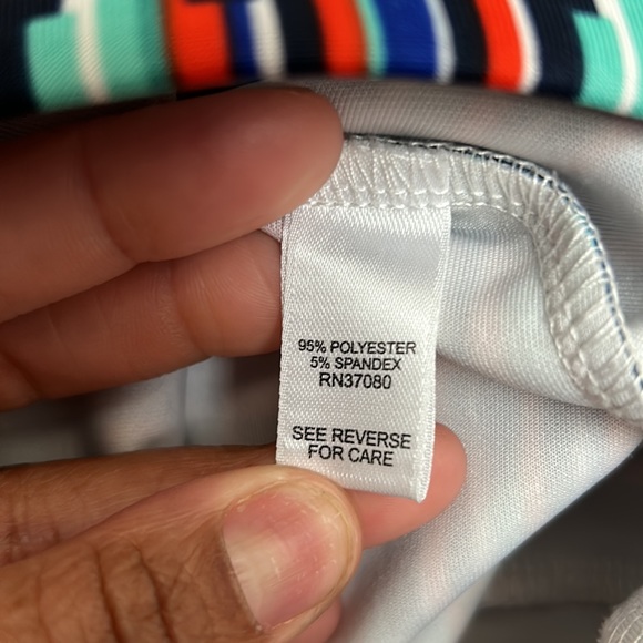 Cato stripe block scuba neoprene like high waisted pencil skirt - Picture 5 of 5